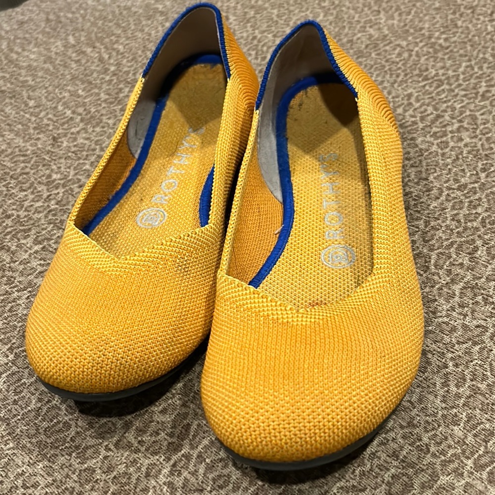 Rothy’s Lemondrop adorable shoes. Size 7